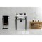 Kingston Brass 24Inch Console Sink with Brass Legs 4Inch, 3 Hole, WhiteMatte Black KVPB24187W4MB - alternate 7